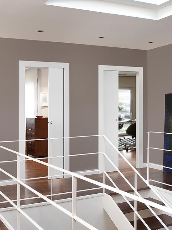 Estructura Orchidea para puerta corredera de hojas contrapuestas