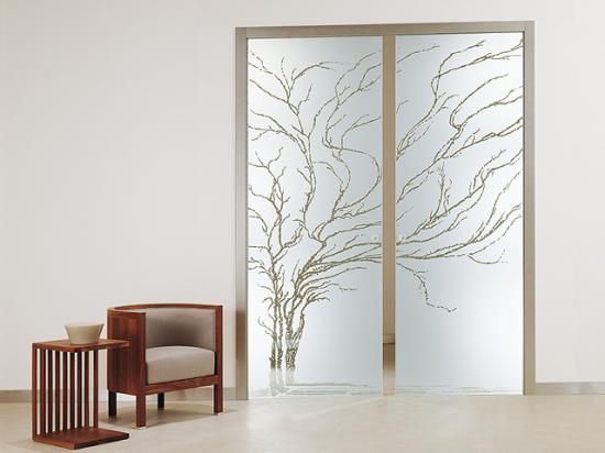 Casali Orchidea Vetro para puerta corredera doble.