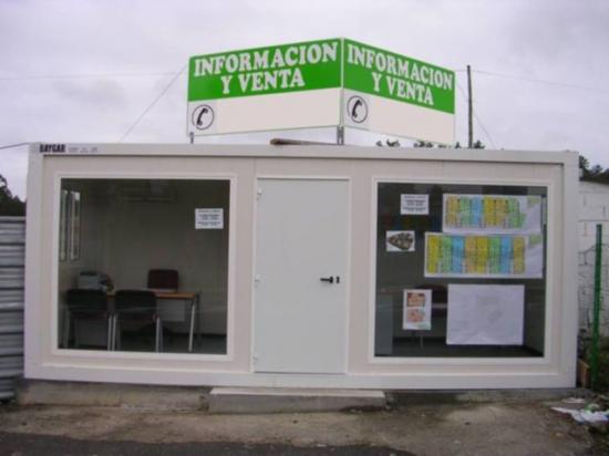 Caseta para oficina de ventas