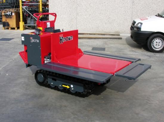 Minidumper con caja cargadora abierta