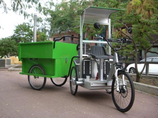 Triciclo elctrico Smartworker SWB con remolque