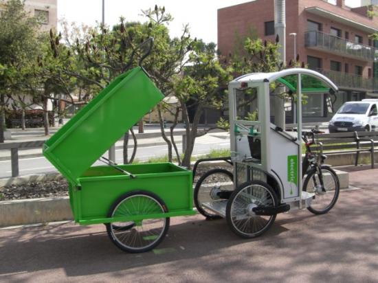 Triciclo elctrico Smartworker SWF con remolque